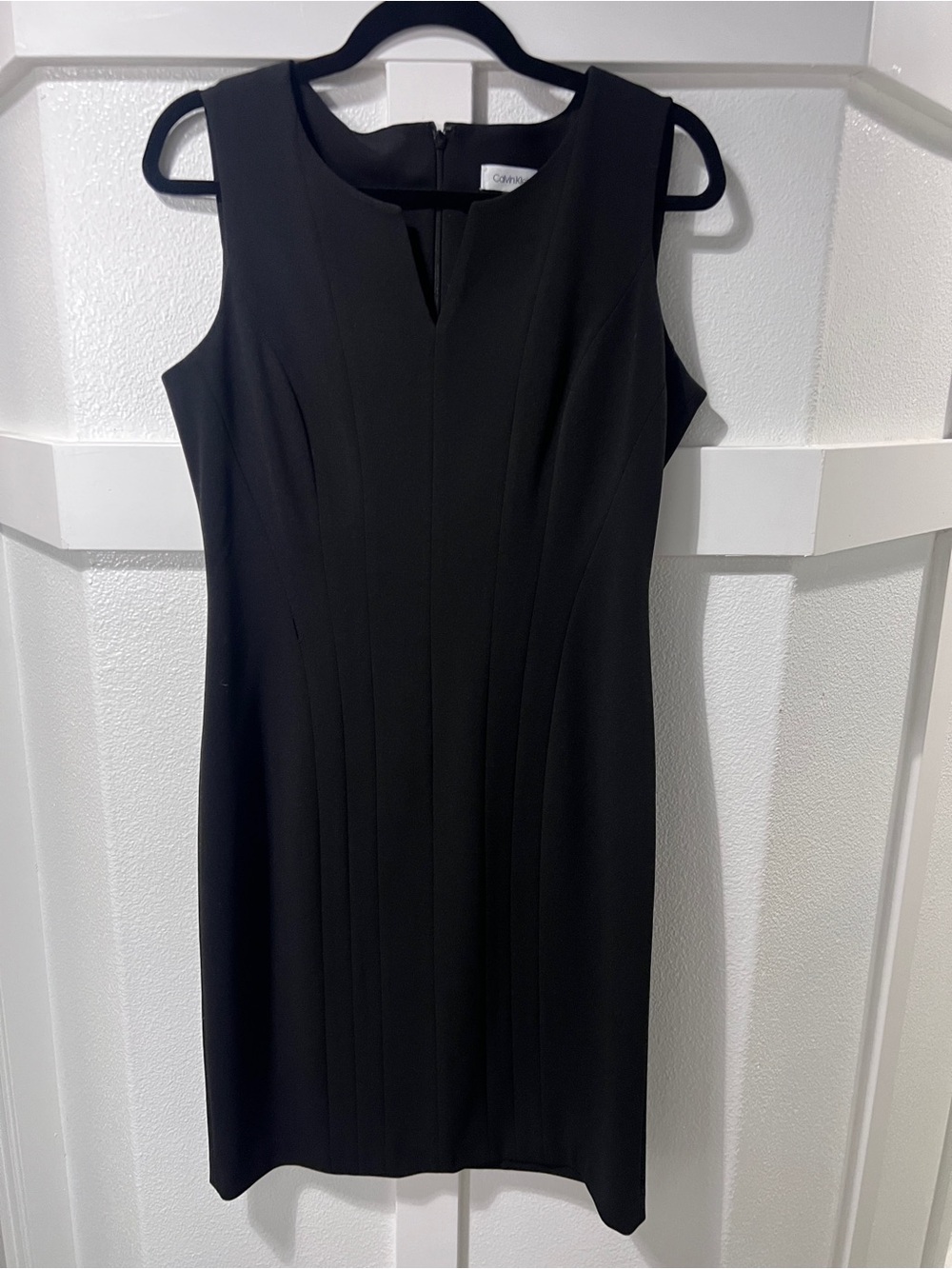 Calvin Klein Black Sleeveless Sheath Dress